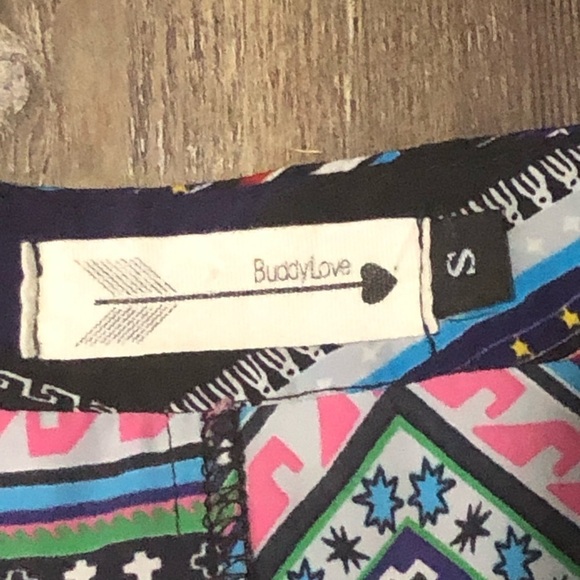 Buddy Love Shorts Women's Small Boho Bandana Lightweight High Rise - Picture 2 of 6